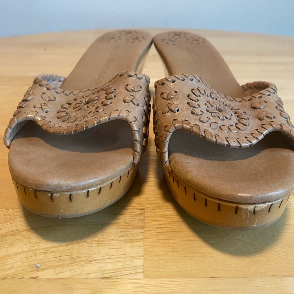 Jack Rogers Women's Brown Mules - Picture 2 of 6